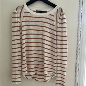 Veronica Beard Mason striped baseball tee